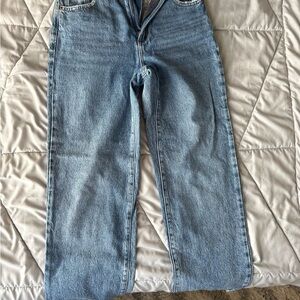 Garage Light Blue Straight Leg Jeans